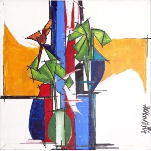 Anjum Ayaz, 23 x 23 inch, Oil On Canvas, AC-ANAY-001